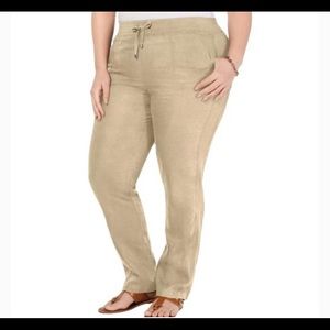 Tommy Hilfiger Linen straight leg pants